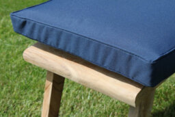 Garden Market Place Garden Furniture Cushion- Cushion For Garden Steamer Chair In Navy Blue - thumbnail 4