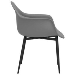 Berkfield Dining Chairs 6 Pcs Grey Pp - thumbnail 5