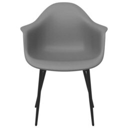 Berkfield Dining Chairs 6 Pcs Grey Pp - thumbnail 4
