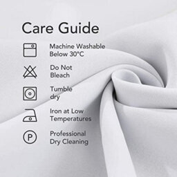 Deconovo Super Soft Soild Curtains Pencil Pleat Curtains Thermal Insulated Curtains For Nursery Silver White W55 X L96 Inch 1 Pair - thumbnail 7