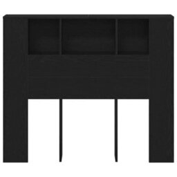 Walplus Headboard Cabinet Black Oak 120 X 19 X 104,5 Cm Engineered Wood - thumbnail 6