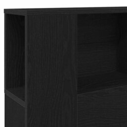 Walplus Headboard Cabinet Black Oak 120 X 19 X 104,5 Cm Engineered Wood - thumbnail 8