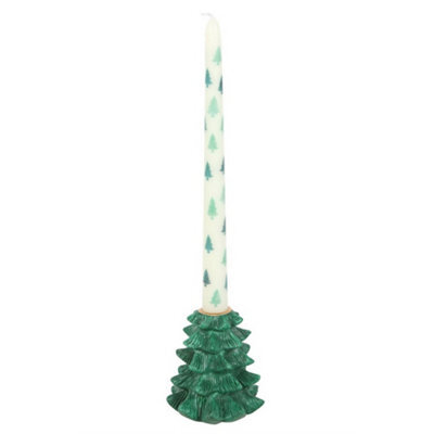 Something Different Fir Tree Candle Holder Green (One Size) - image 1
