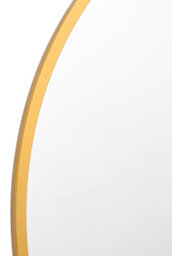 Mirroroutlet The Fenestra Gold Edged Circular Modern Wall Mirror 90Cm Diameter - thumbnail 5