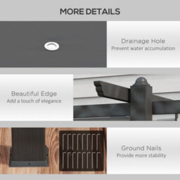 Outsunny 4 X 3(M) Aluminium Pergola Gazebo Garden Shelter W/ Retractable Roof - thumbnail 6
