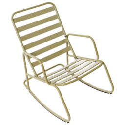 Beliani Garden Rocking Chair Turi Metal Olive Green - thumbnail 6