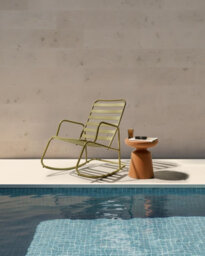 Beliani Garden Rocking Chair Turi Metal Olive Green - thumbnail 2