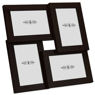 "Multi Picture Aperture 6"" X 4"" Photo Frame Black"