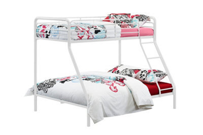 Dorel Home Bunk Bed Metal White, Single/double - image 1