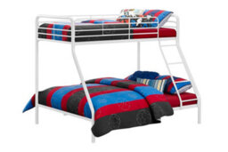 Dorel Home Bunk Bed Metal White, Single/double - thumbnail 3