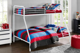 Dorel Home Bunk Bed Metal White, Single/double - thumbnail 7