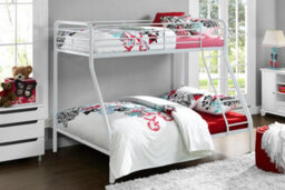 Dorel Home Bunk Bed Metal White, Single/double - thumbnail 6