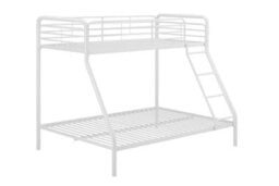 Dorel Home Bunk Bed Metal White, Single/double - thumbnail 5