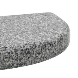 Walplus Parasol Base Granite 10 Kg Curved Grey - thumbnail 5