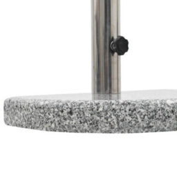 Walplus Parasol Base Granite 10 Kg Curved Grey - thumbnail 4