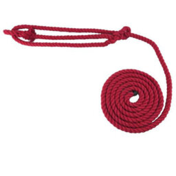 Ropeservices Uk 8mm Red Natural Cotton Plain Rope Halter X 12 Foot