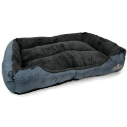 Actiaspet X-Large Grey Dog Bed Cat Washable Soft Faux Fur Fleece Cushion Pet Puppy Basket - thumbnail 6