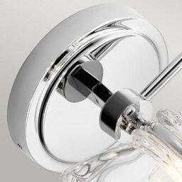 Luminosa Lighting Luminosa Kichler Talland Bathroom Wall Lamp Polished Chrome, Ip44 - thumbnail 4