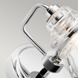 Luminosa Lighting Luminosa Kichler Talland Bathroom Wall Lamp Polished Chrome, Ip44 - thumbnail 3