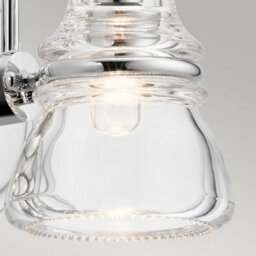 Luminosa Lighting Luminosa Kichler Talland Bathroom Wall Lamp Polished Chrome, Ip44 - thumbnail 2