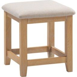 Seconique Windsor Dressing Table Stool Natural Oak ( Fully  Assembled ) - thumbnail 1