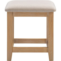 Seconique Windsor Dressing Table Stool Natural Oak ( Fully  Assembled ) - thumbnail 2