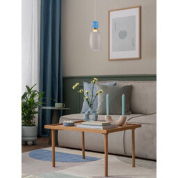 Luminosa Lighting Luminosa Pluma Slim Pendant Ceiling Light Glossy Light Blue, Smokey, Gold Led 5W 450Lm 3000K - thumbnail 2
