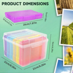 1600Pcs Photo Storage Box Picture Album Postcard Organizer - thumbnail 2