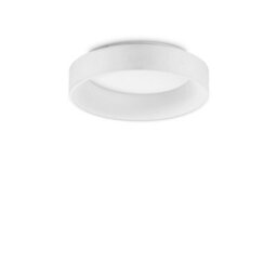 Ideal Lux Ziggy Round 45Cm Integrated Led Semi Flush Light White, 3000K, Non-Dim - thumbnail 1
