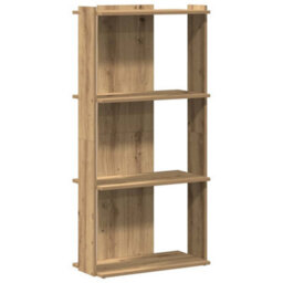 Berkfield Elegant Bookcase 3-Tier Artisan Oak 60X30X120 Cm Engineered Wood