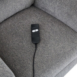 More4Homes Belvoir Grey Fabric Single Motor Mobility Rise Recliner Chair - thumbnail 7