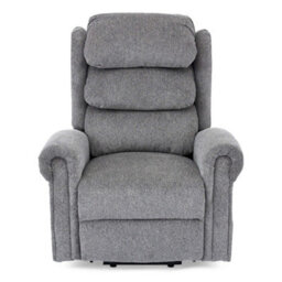 More4Homes Belvoir Grey Fabric Single Motor Mobility Rise Recliner Chair - thumbnail 4