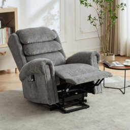More4Homes Belvoir Grey Fabric Single Motor Mobility Rise Recliner Chair - thumbnail 3