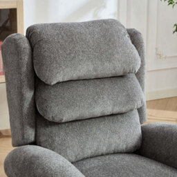 More4Homes Belvoir Grey Fabric Single Motor Mobility Rise Recliner Chair - thumbnail 8