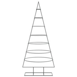 Berkfield Metal Christmas Tree For Decoration Black 180 Cm - thumbnail 3