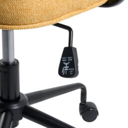 Beliani Desk Chair Pawnee Fabric Yellow - thumbnail 8