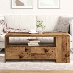 Berkfield Coffee Table Old Wood 102X55X43,5 Cm Engineered Wood - thumbnail 4