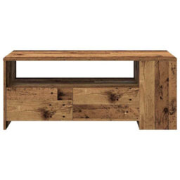 Berkfield Coffee Table Old Wood 102X55X43,5 Cm Engineered Wood - thumbnail 7