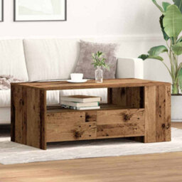 Berkfield Coffee Table Old Wood 102X55X43,5 Cm Engineered Wood - thumbnail 1