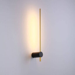 Ultra Beam Lighting Ultrabeam Black And Gold Indoor Led Wall Light 6 Watt Led 600 Lumens Height 600mm - thumbnail 2