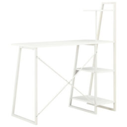 Berkfield Desk With Shelving Unit White 102X50X117 Cm - thumbnail 4