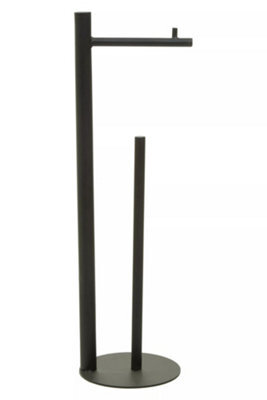 Orsina Fay Black Toilet Roll Holder Bathroom Set - image 1