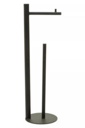 Orsina Fay Black Toilet Roll Holder Bathroom Set - thumbnail 1