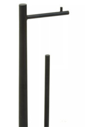 Orsina Fay Black Toilet Roll Holder Bathroom Set - thumbnail 2