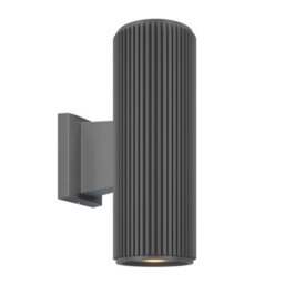 Luminosa Lighting Luminosa Maytoni Rando 2 Light Outdoor Up Down Wall Lamp Grey E27 Ip54 - thumbnail 4