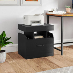 Nightstand Bedside Table With Drawer & Sliding Top Storage - thumbnail 6