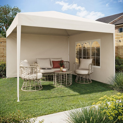 Esperia Moonbeam Square Gazebo Tent (H) 2.45M (W) 3M - image 1