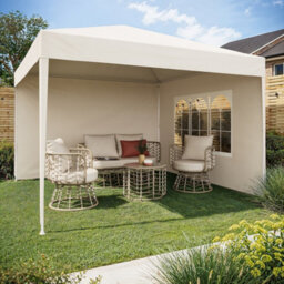 Esperia Moonbeam Square Gazebo Tent (H) 2.45M (W) 3M - thumbnail 1