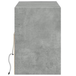 Berkfield Tv Wall Cabinet With Led Lights Concrete Grey 130X31X45 Cm - thumbnail 7