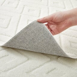 Bedlooms Cream High Low Pile Rug 120X170Cm, Soft Thick Piles,  Zig Zag Pattern, Modern Area Rugs And Bedroom Rug - thumbnail 3